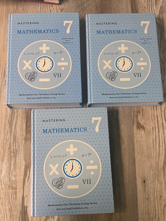 Mastering Mathematics Grade 7 Math Pupil Textbook by Rod and Staff Publishers