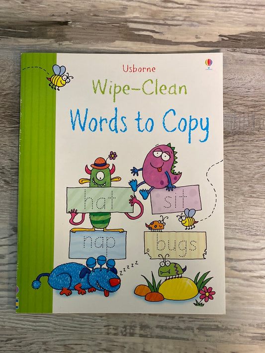 Usborne Words to Copy Wipe-Clean
