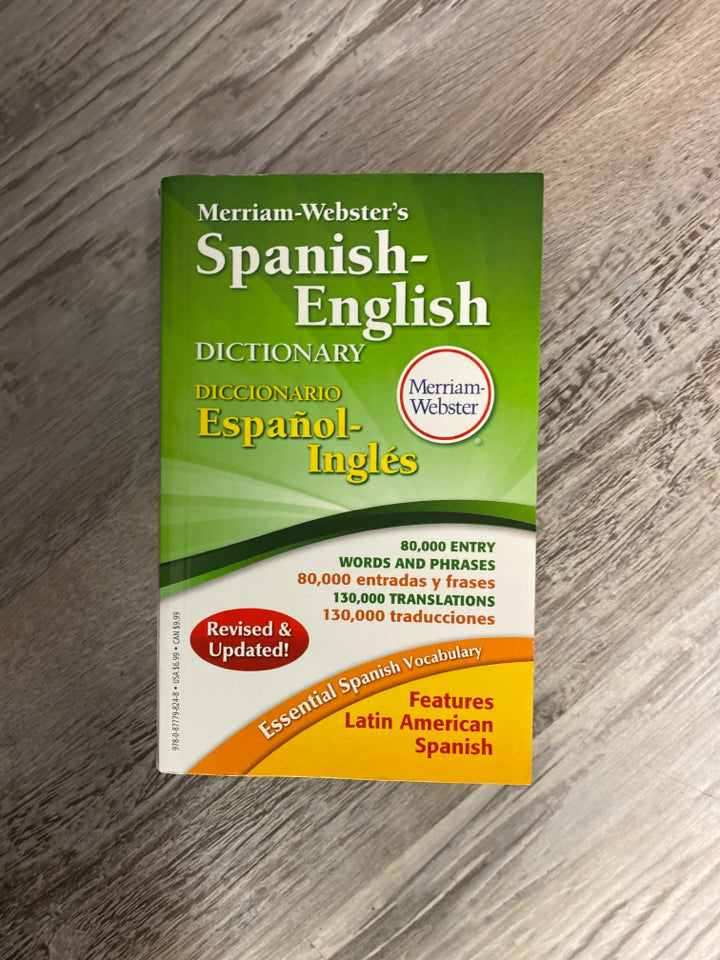  Merriam-Webster's Spanish-English Dictionary (Multilingual  Edition) Newest Edition, 2021 Copyright (Hardcover) (English, Spanish and  Multilingual Edition): 9780877793724: Merriam-Webster: Books