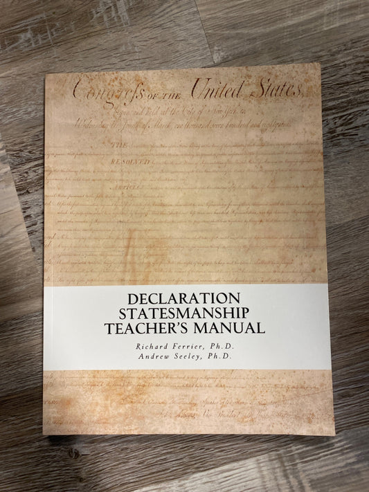 Declaration Statesmanship Teacher's Manual by Richard Ferrier
