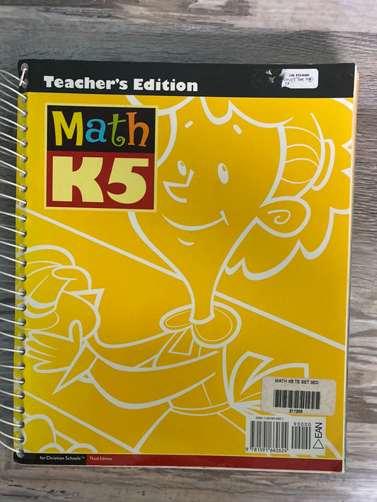BJU Math K5 Teacher's Edition 3rd Ed.