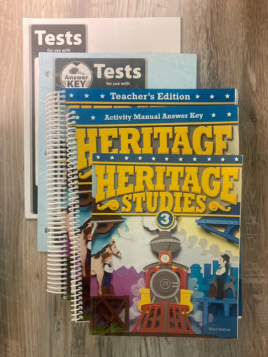 Heritage Studies 3 Set (3rd ed.; copyright update) by BJU Press