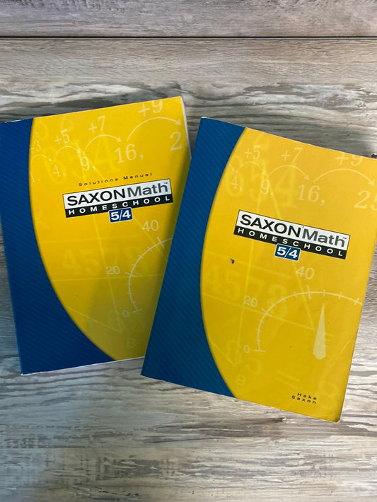 Saxon Math 5/4, 3rd Edition set