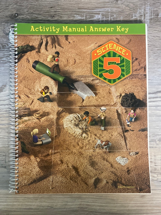 BJU Science 5 Activity Manual Answer Key 4th Edition