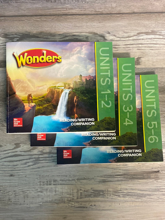 Wonders Grade 4 Reading/ Writing Companion Units 1-6 (ELEMENTARY CORE READING) by McGraw Hill