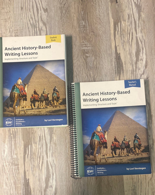 IEW Ancient History-Based Writing Lessons 5th Student Teacher Set