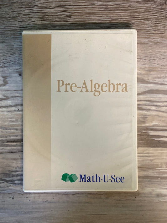 Math-U-See Pre-Algebra  DVD