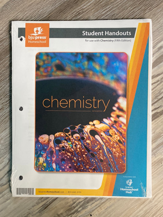 BJU Press Chemistry 5th Student Handouts
