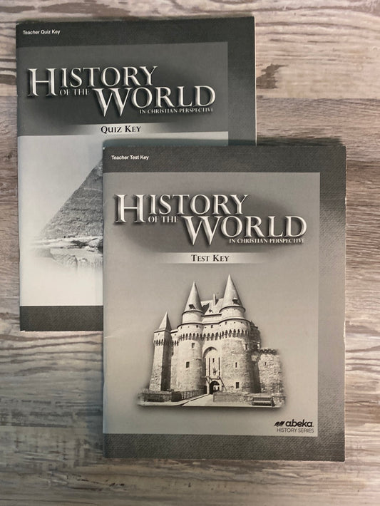 Abeka History of The World 5th Ed. Quiz/Test Keys