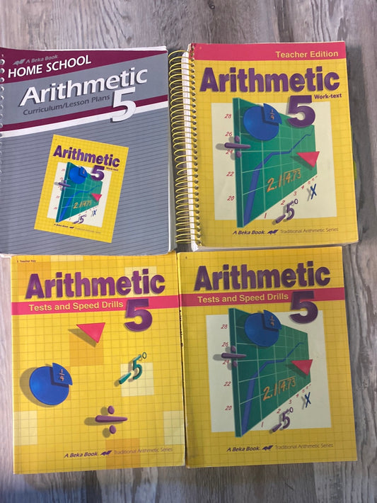 Abeka Arithmetic 5 Teacher Set 3rd Ed.
