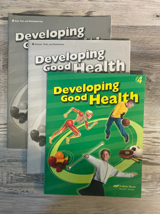 Abeka Developing Good Health Text, Test and Key 3rd