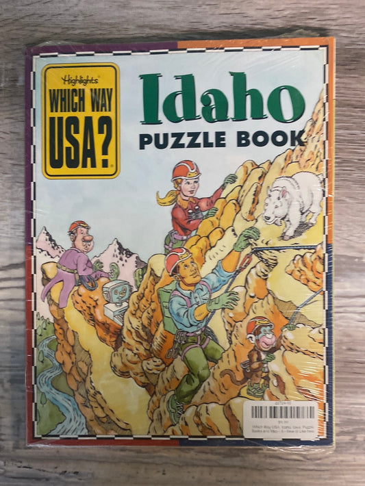 Which Way USA, Idaho, Iowa, Puzzle Books and Map