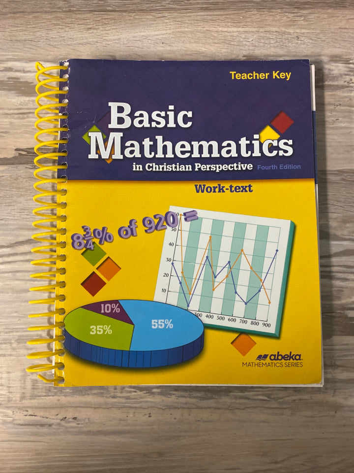 Abeka Basic Mathematics 4th Ed. Teacher and Solution Key
