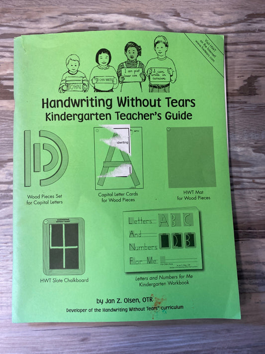 Handwriting Without Tears Kindergarten Teacher's Guide