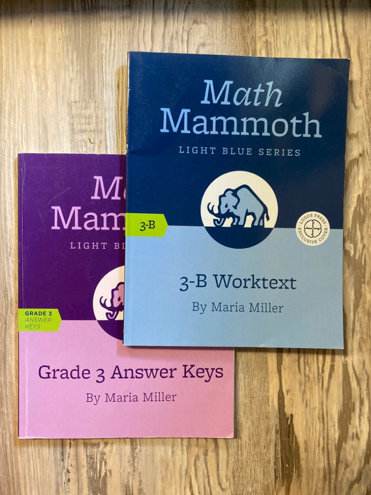Math Mammoth 3B Worktext and Answer Key