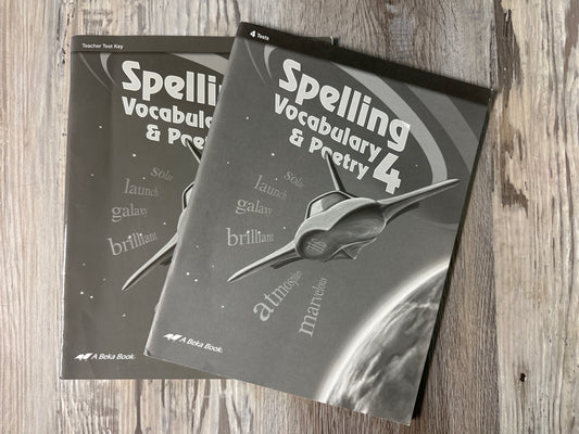 Abeka Spelling Vocabulary and Poetry 4  Teacher Tests and Key 3rd Ed.