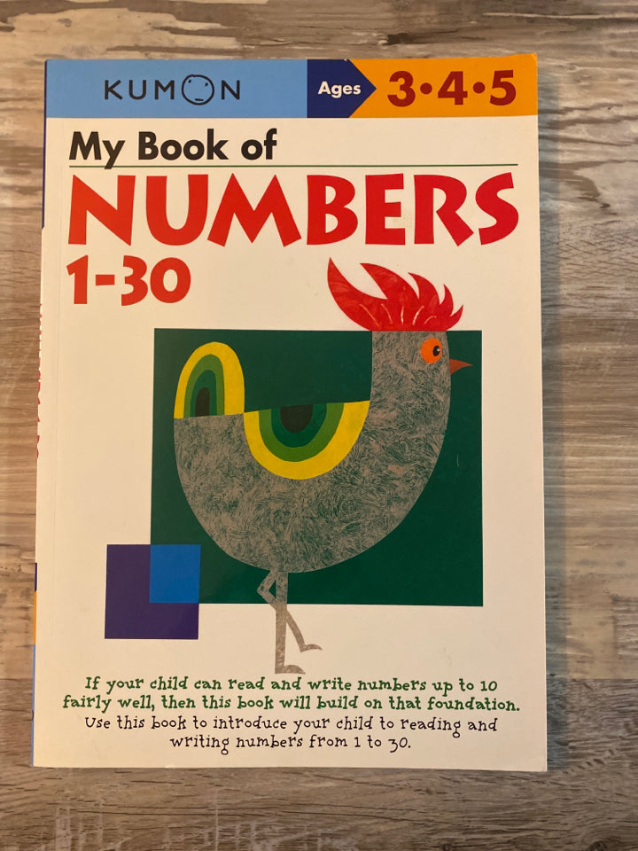 Kumon Numbers 1-30 Workbook
