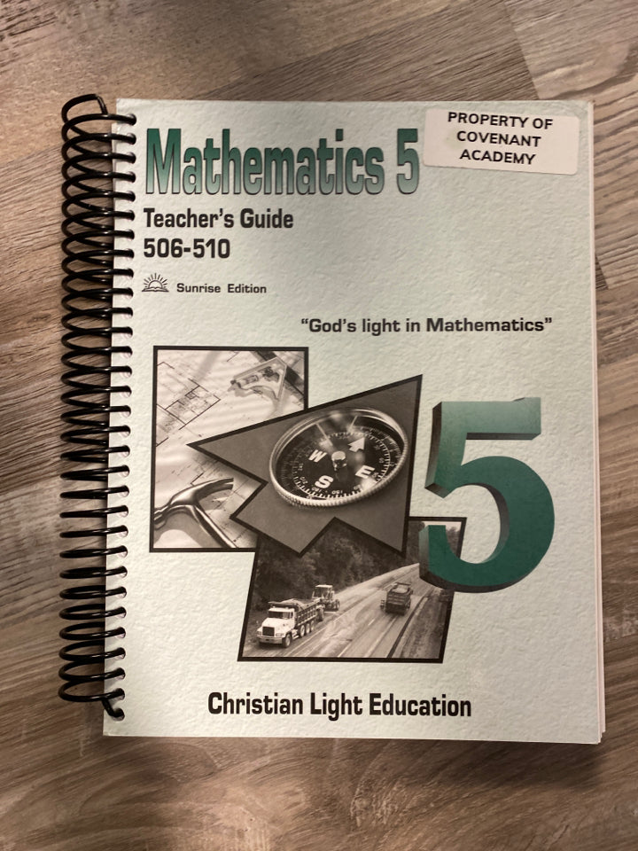 CLE Mathematics 5 Teacher's Guide 506-510