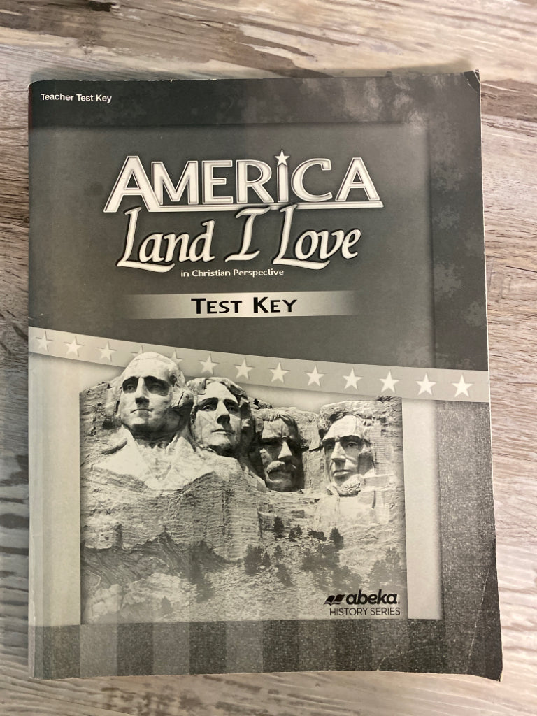 Abeka America Land I Love Quiz and Test Keys 3rd Ed.