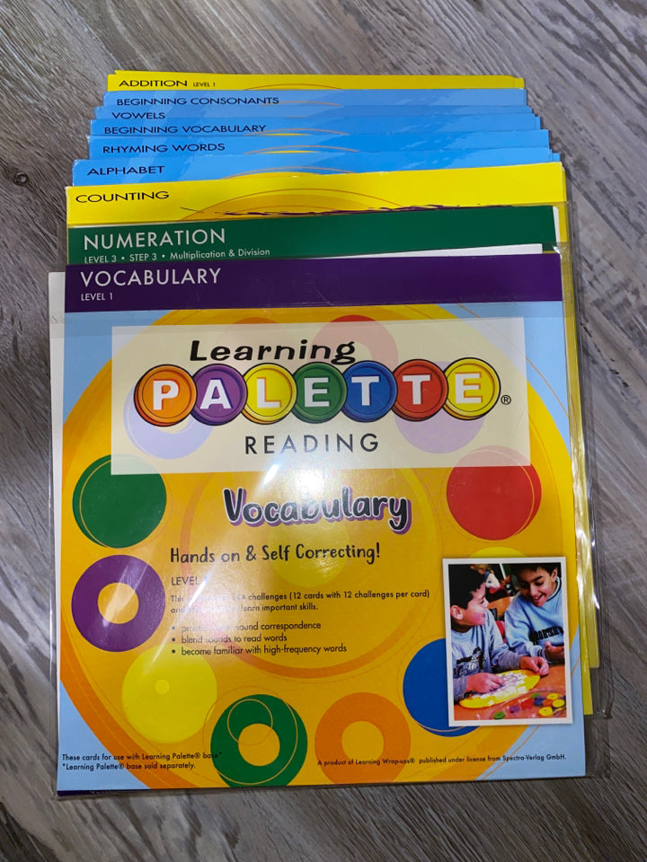 Learning Palette Set with 9 Card Sets