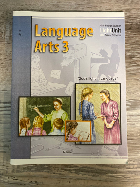 CLE Language Arts 3, Light Units 310