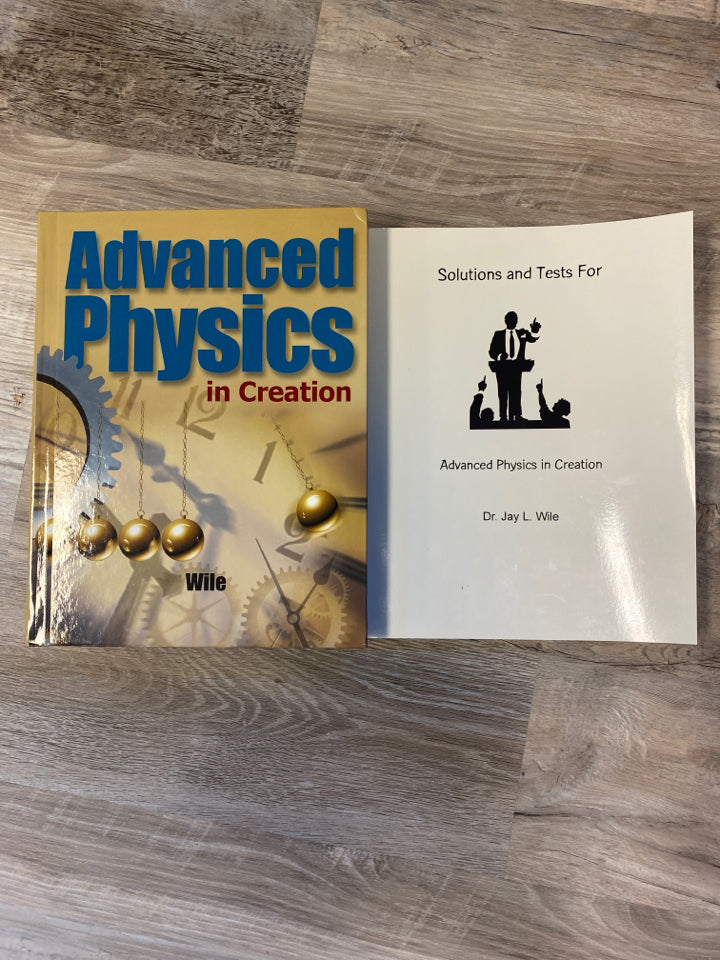 Apologia Advanced Physics in Creation Text Book & Solutions Tests
