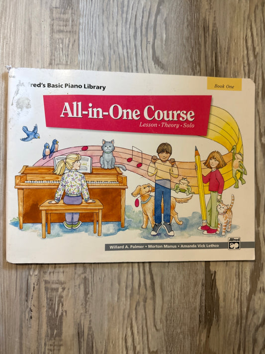 Alfred's Basic Piano Library All-in-one Course, Book One