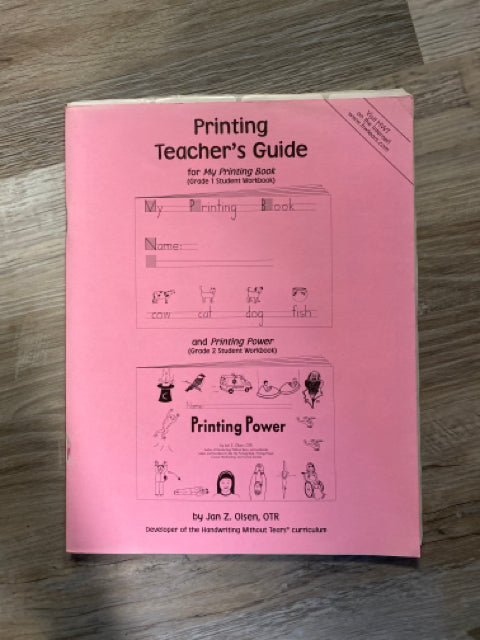 Printing Teacher's Guide for My Printing Book