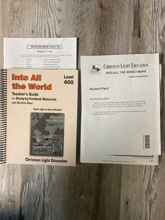 CLE Into All the World, Level 400 Teacher's Guide, Student Pack and Tests