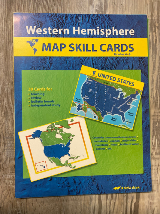 Abeka Western Hemisphere  Map Skill Cards