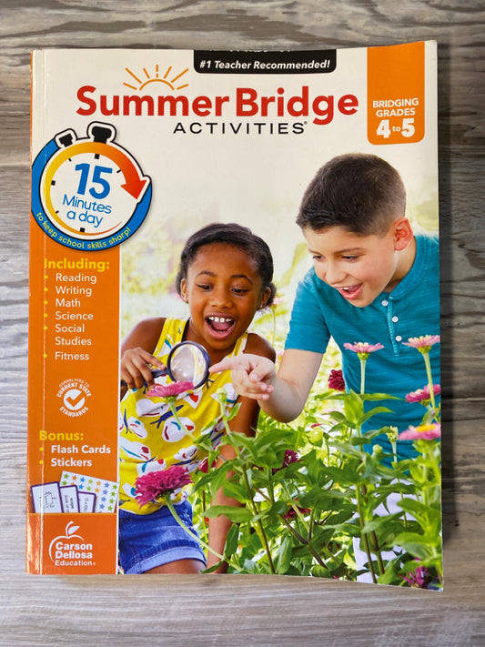 Summer Bridge Activities Grades 4 to 5