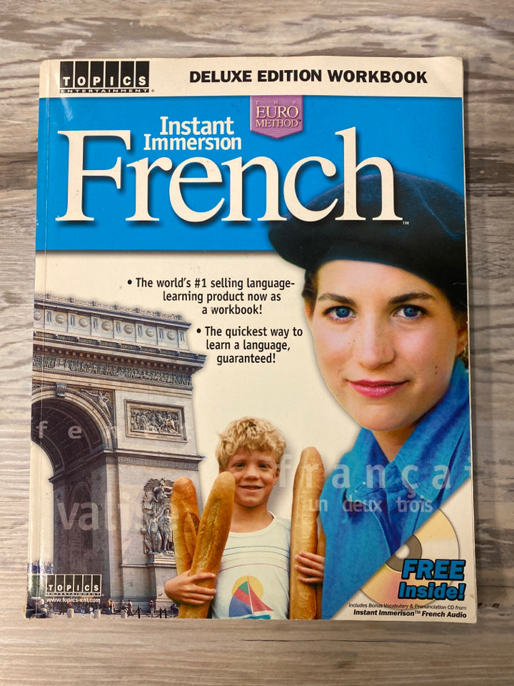 Instant Immersion French Deluxe Edition Workbook and Audio CD