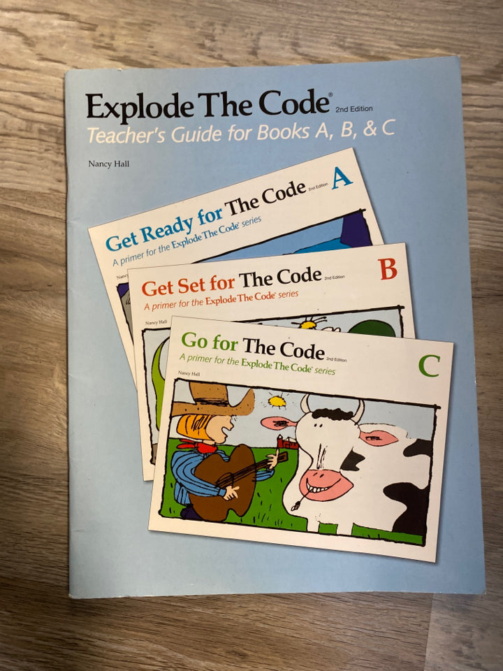 Explode the Code Teacher's Guide for Books A, B & C