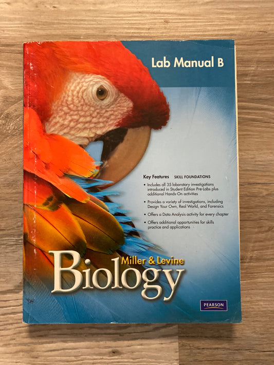 Pearson Biology Student Lab Manual B