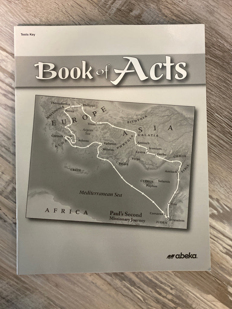 Abeka Book of Acts Test Key