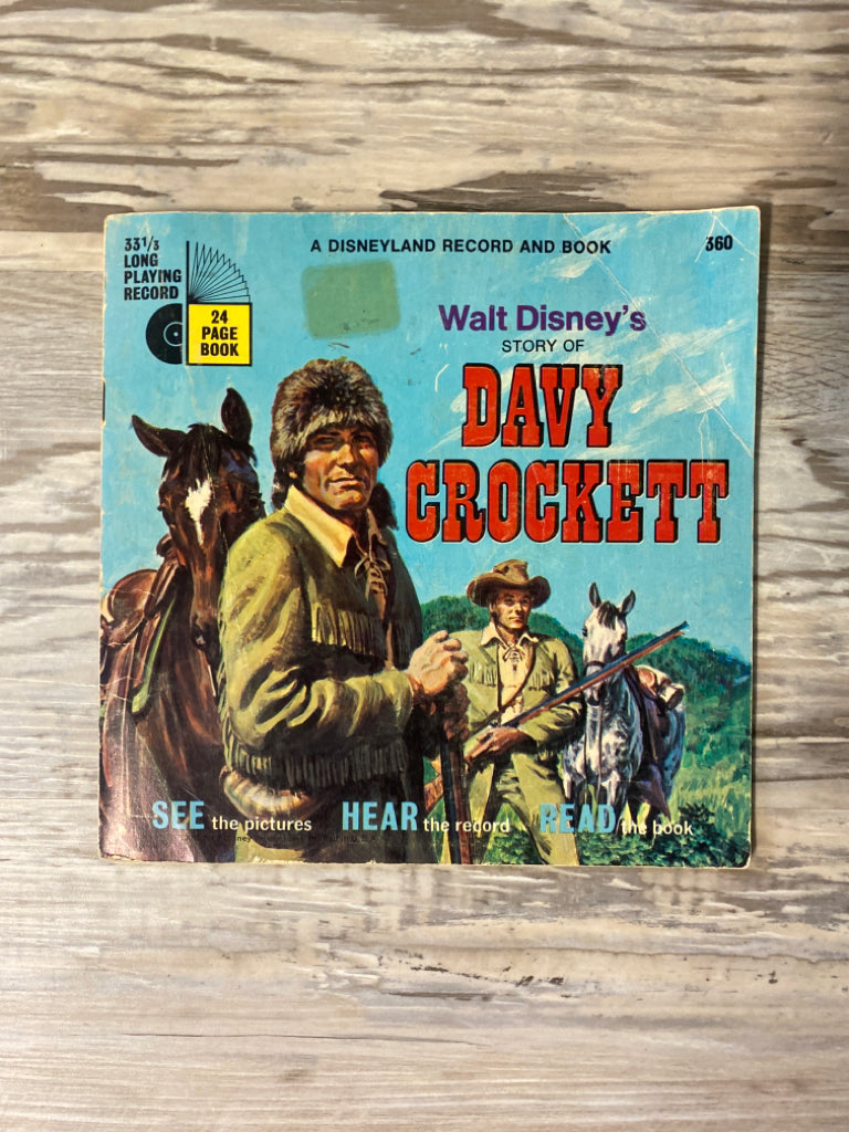 Walt Disney's Story of Davy Crockett, A Disneyland Record and Book