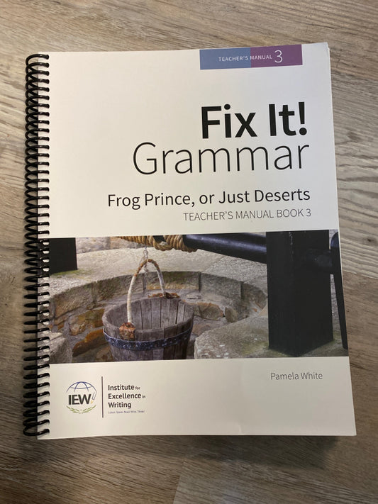 Fix It! Grammar Teacher's Manual Book 3
