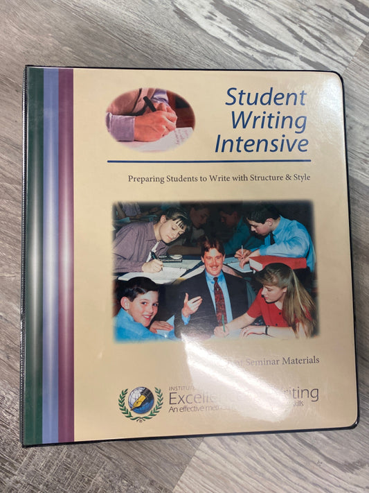 IEW Teaching Writing: Structure and Style Workbook