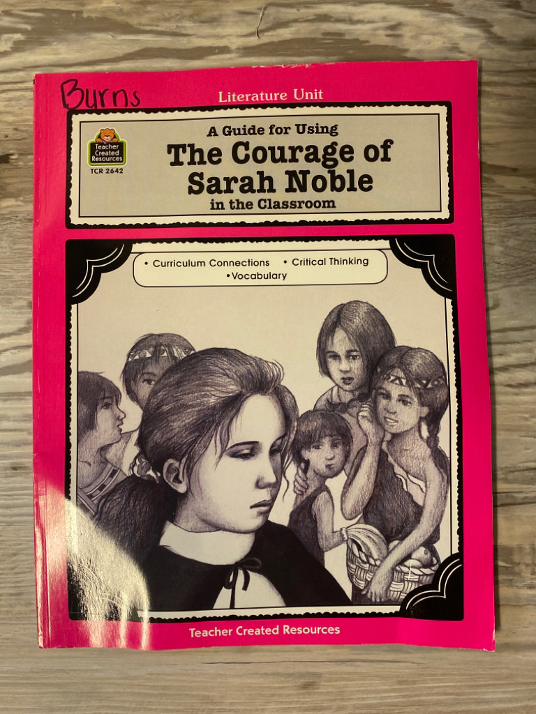 A Guide For Using The Courage of Sarah Noble