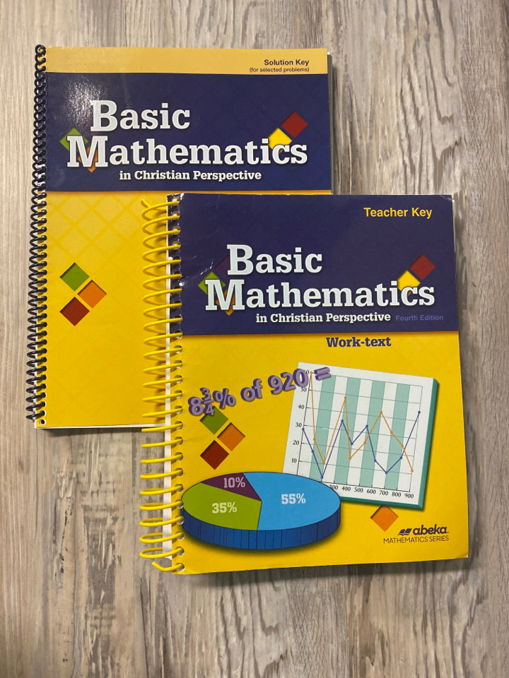Abeka Basic Mathematics 4th Ed. Teacher and Solution Key