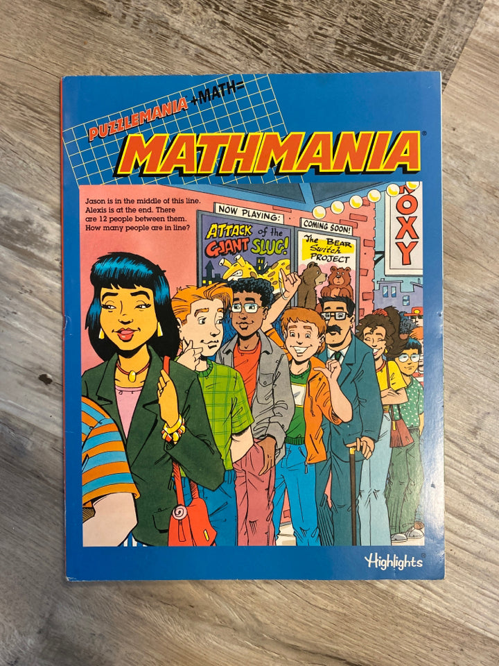 Mathmania Puzzle Book by Highlights