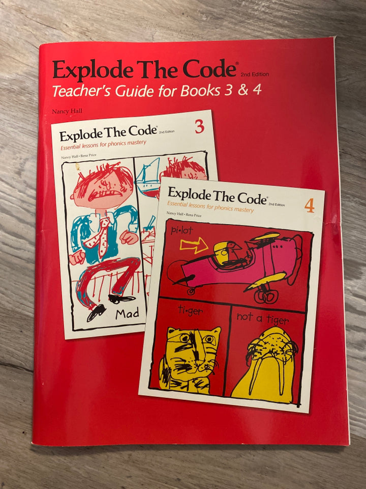 Explode the Code Teacher's Guide for Books 3 & 4