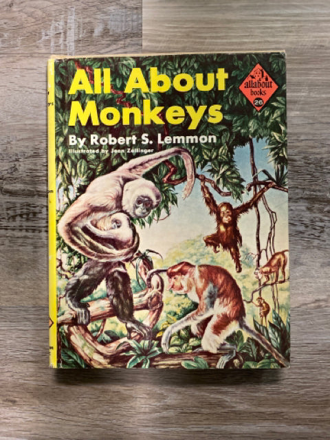 All About Monkeys by Robert S. Lemmon, Allabout Books #26