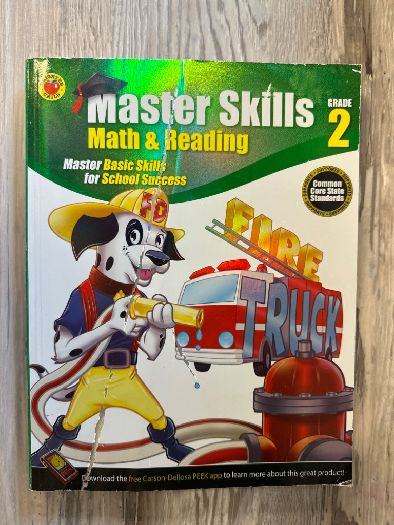 Master Skills Grade 2 Math & Reading Workbook