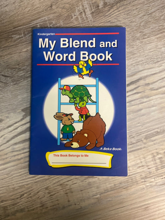 Abeka My Blend Word Book Kindergarten