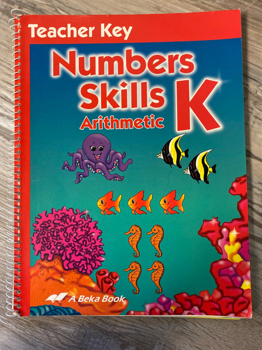 Abeka Numbers Skills Arithmetic K Teacher Key