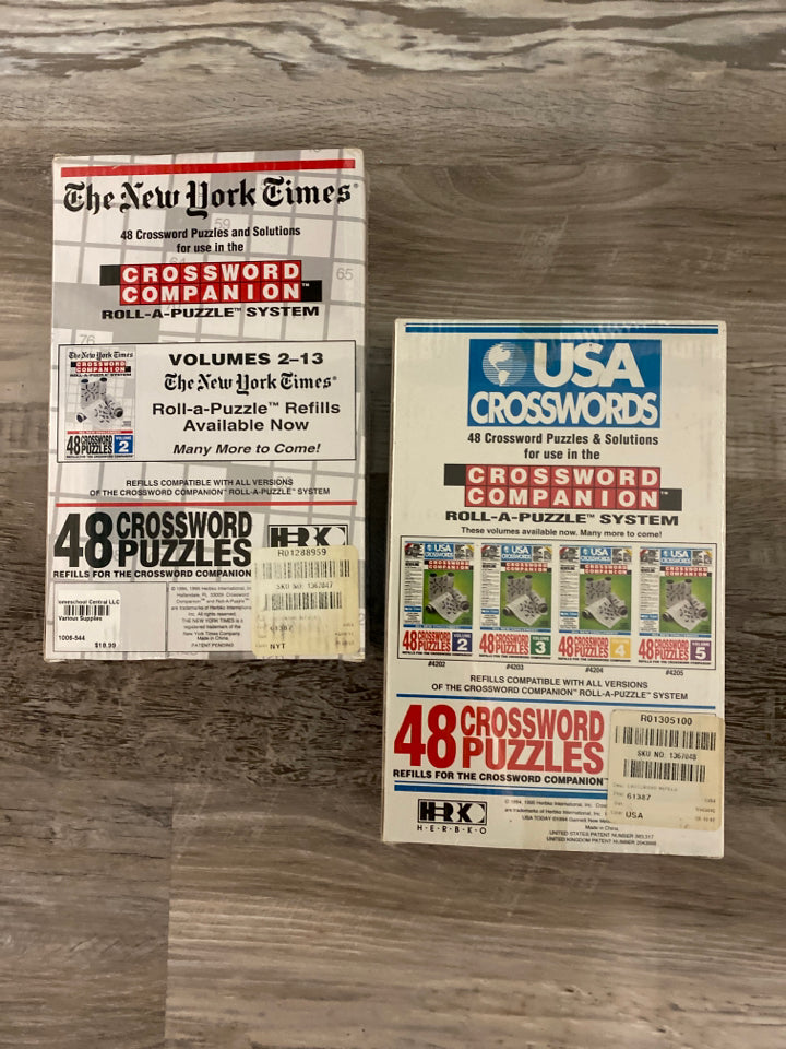 USA and NY Times Crosswords Companion Puzzles