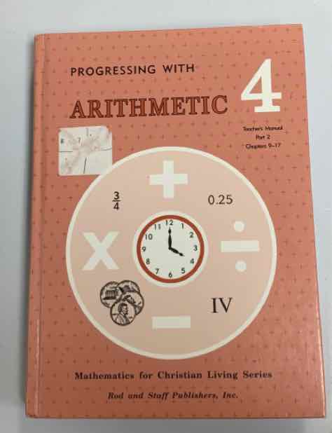Arithmetic 4 Teachers Manual Part 1 and Part 2