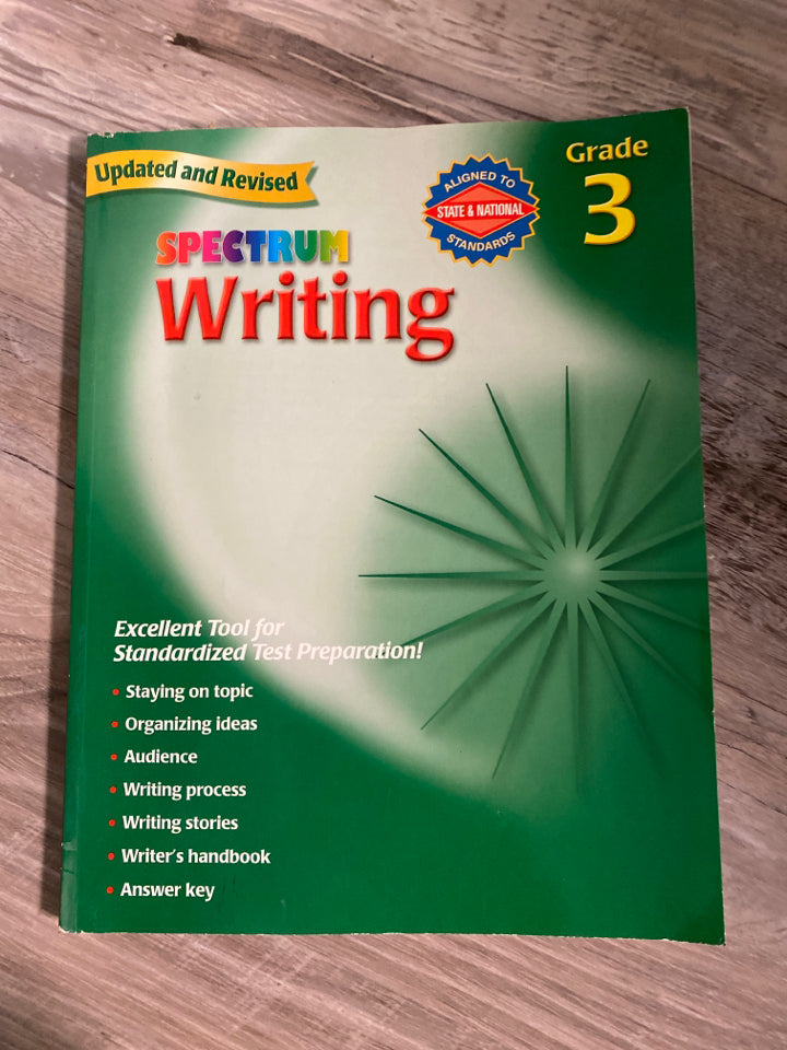 Spectrum Writing Grade 3 Workbook