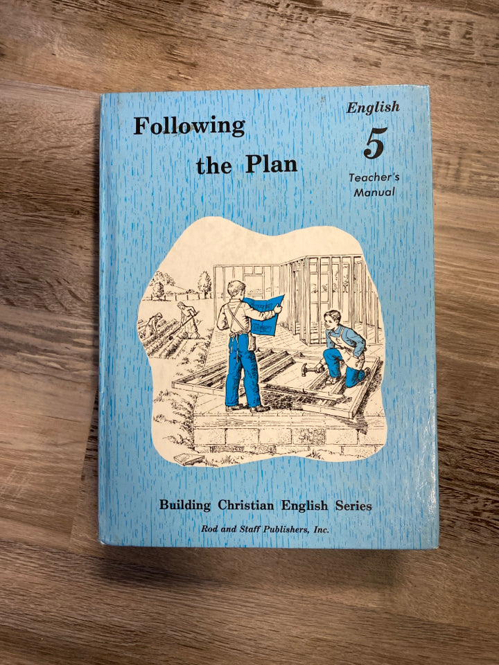 Following the Plan, English 5, Teacher's Manual